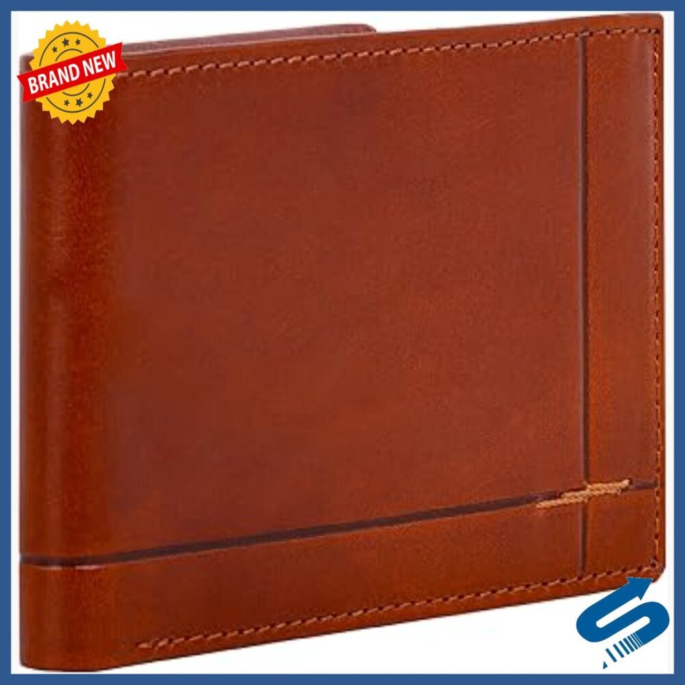 Slim Leather Bifold Wallet - Full Grain Cowhide - 10 Card Slots